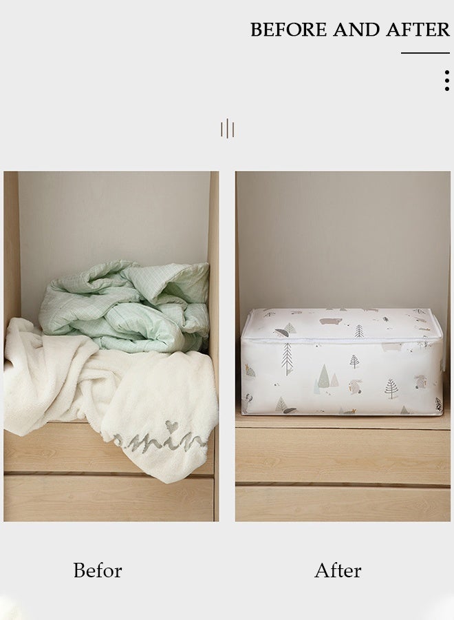 DUNISO 4PCS Large Moving Bags with Strong Zippers Closet Storage Bags Storage Totes for Clothes Moving Supplies Space Saving Oversized Storage Bag Organizer for Moving Traveling - Image 2