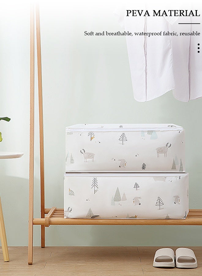 DUNISO 4PCS Large Moving Bags with Strong Zippers Closet Storage Bags Storage Totes for Clothes Moving Supplies Space Saving Oversized Storage Bag Organizer for Moving Traveling - Image 5