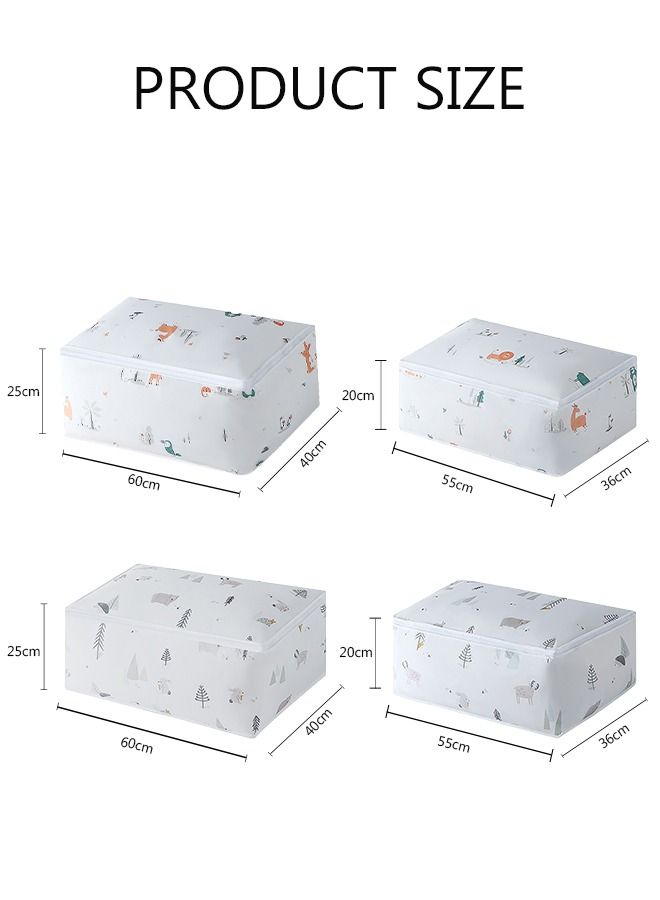 DUNISO 4PCS Large Moving Bags with Strong Zippers Closet Storage Bags Storage Totes for Clothes Moving Supplies Space Saving Oversized Storage Bag Organizer for Moving Traveling  - Image 4