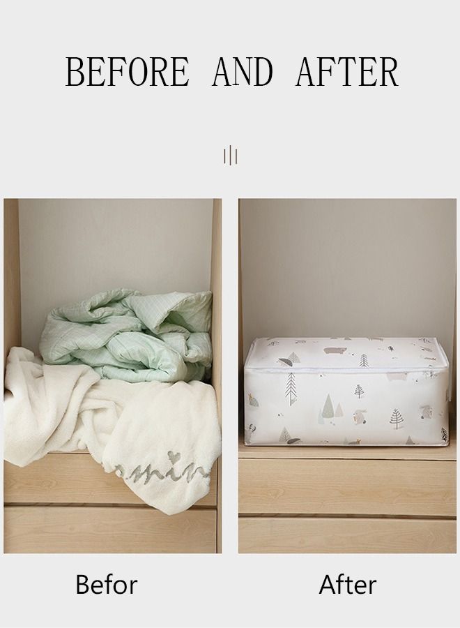 DUNISO 4PCS Large Moving Bags with Strong Zippers Closet Storage Bags Storage Totes for Clothes Moving Supplies Space Saving Oversized Storage Bag Organizer for Moving Traveling  - Image 2