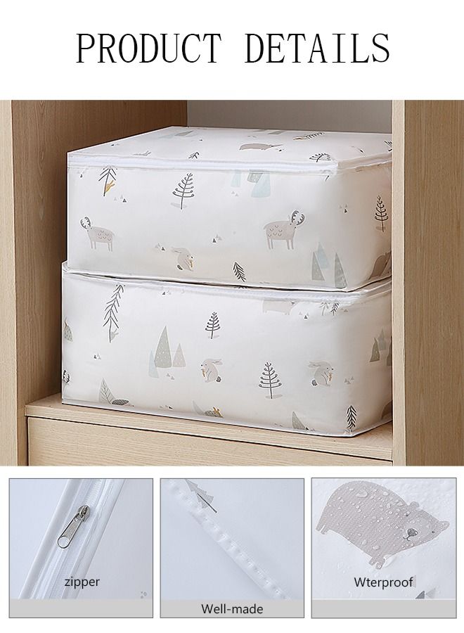 DUNISO 4PCS Large Moving Bags with Strong Zippers Closet Storage Bags Storage Totes for Clothes Moving Supplies Space Saving Oversized Storage Bag Organizer for Moving Traveling  - Image 3