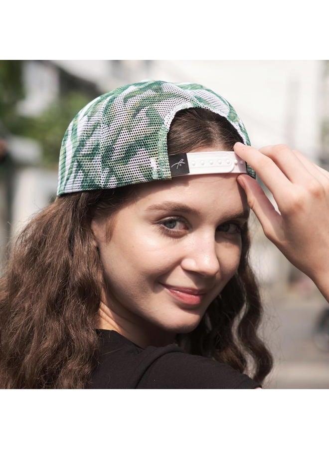 Grace Folly Foam Trucker Hat Snapback Mesh Baseball Cap for Men or Women, Flamingo Paradise, One size - Image 4