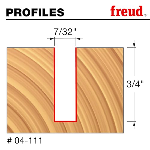 Freud 04-111: 7/32" (Dia.) Double Flute Straight Bit with 1/4" Shank - Image 2