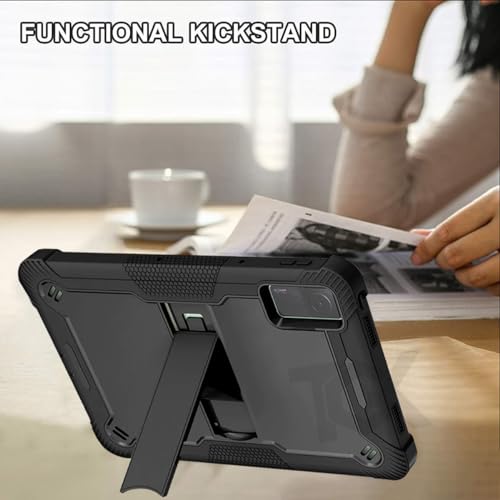 TGK Slim Heavy Duty Shockproof Protection Kickstand Hybrid Case Cover for Redmi Pad 10.61 Inch Black - Image 4