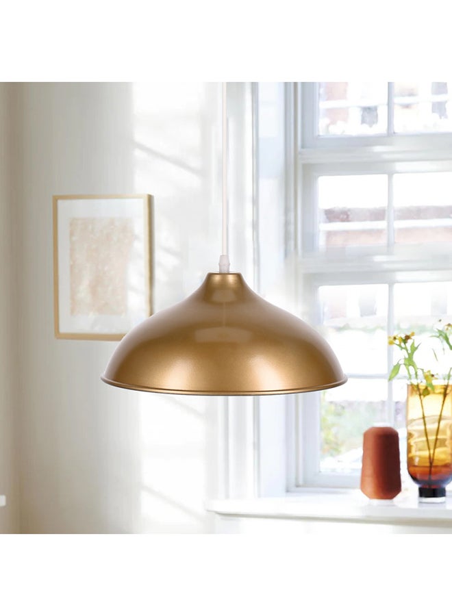 El Rawda Lighting Indo Ceiling Lamp - Single | modern decorative LED E27 pendant light ceiling lamp hanging | suitable for any room | Color: Gold | Size: 70x34 cm