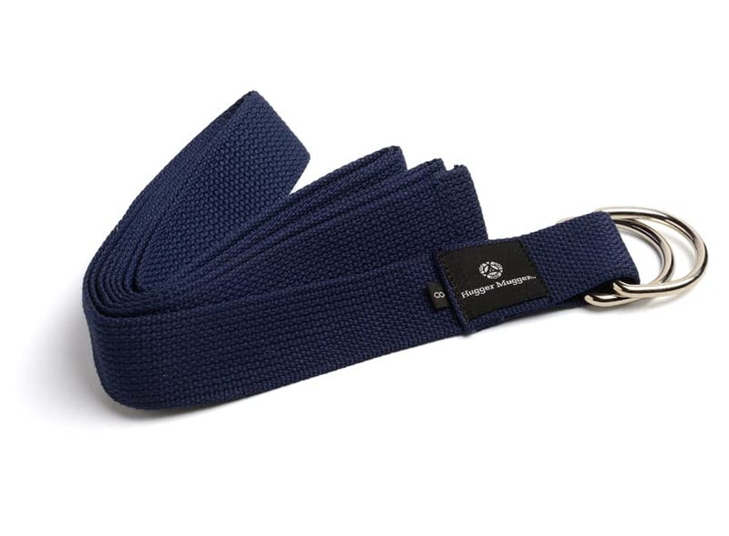 Hugger Mugger D-Ring Yoga Strap (Navy, 10 ft.) - Image 1