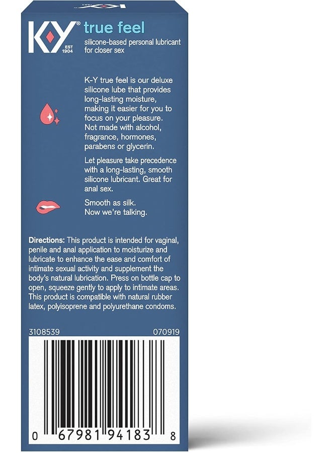 K-Y كاي-واي ترو فيل سائل تزييت سيليكوني فاخر - Image 2