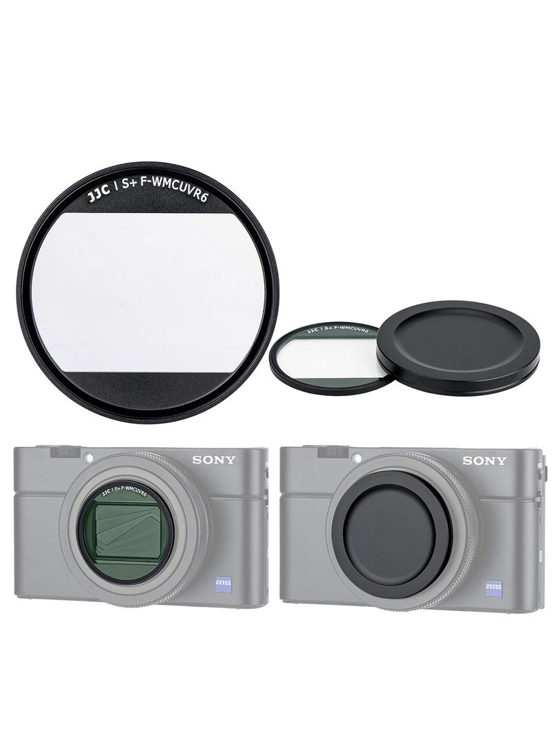 Fotasy JJC L39 1.9mm Ultra Slim Multi-Coated UV Filter for Sony RX100 V RX100 VI RX100 VII and Canon G7X Mark II G7X Mark III, 19 Layers MC Coated, 99.5% 9HD Hardness, Water Oil Scratch Resistant  - Image 1