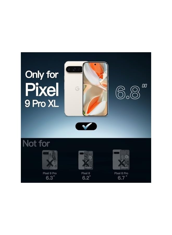 Jetech Case for Google Pixel 9 Pro XL 2024, Non-Yellowing Shockproof Bumper Protective Phone Cover, Anti-Scratch Hard PC Back (Clear) - Image 2