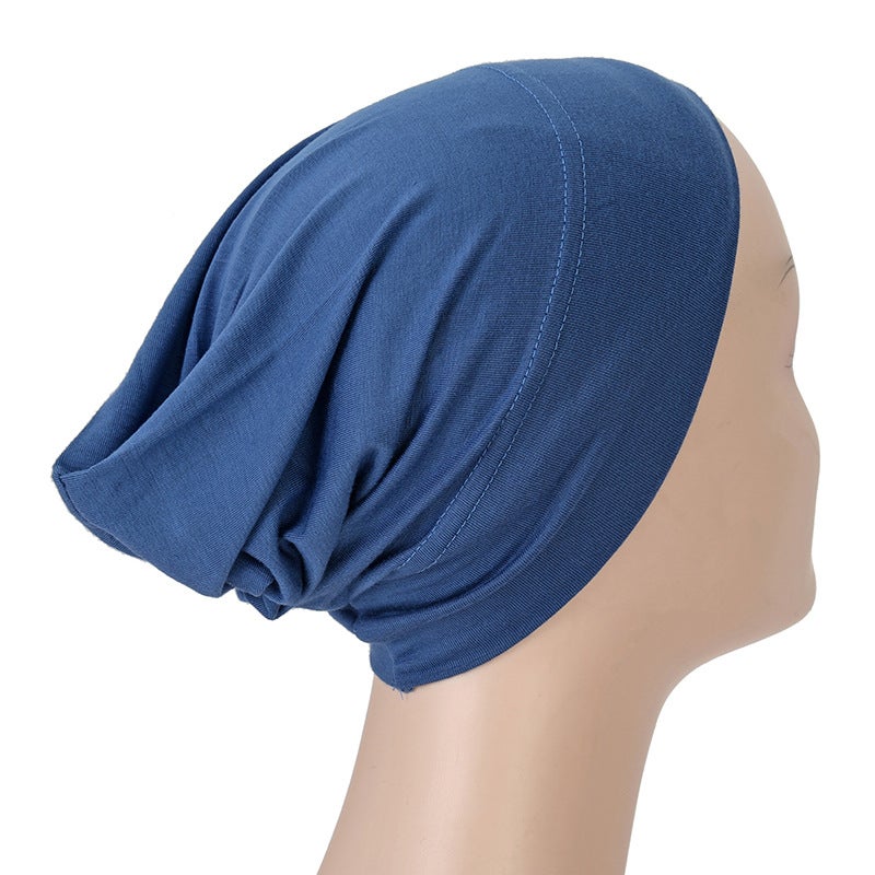 New Modal Pullover Cap High Quality Turban Base Cap Solid Color Small Hat Pirate Hat Msl13 - Image 1
