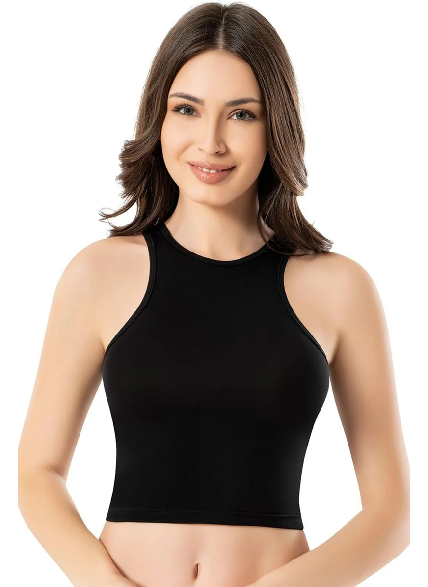 Hepsine Rakip Rivaling All Women's Combed Cotton Crop Half Undershirt Sports Bustier