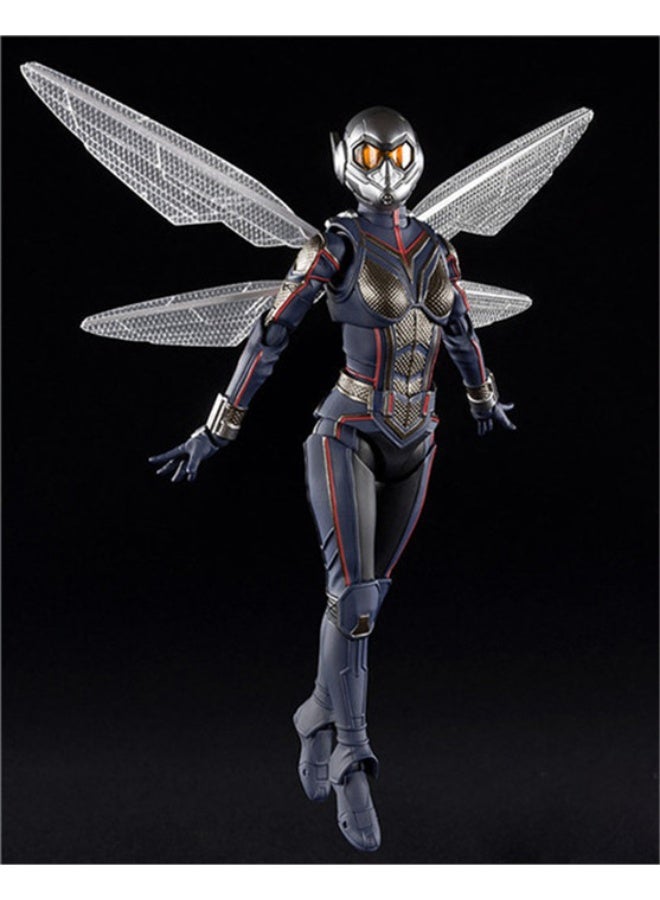 general Avengers: Endgame Wasp Female Movable Doll Model Decoration Desktop Decoration Toy Gift for Family and Friends - Image 2
