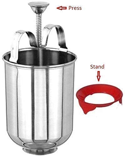 Xariya Stainless Steel Medu Mendu Vada Maker Machine for Kitchen Silver - Image 3