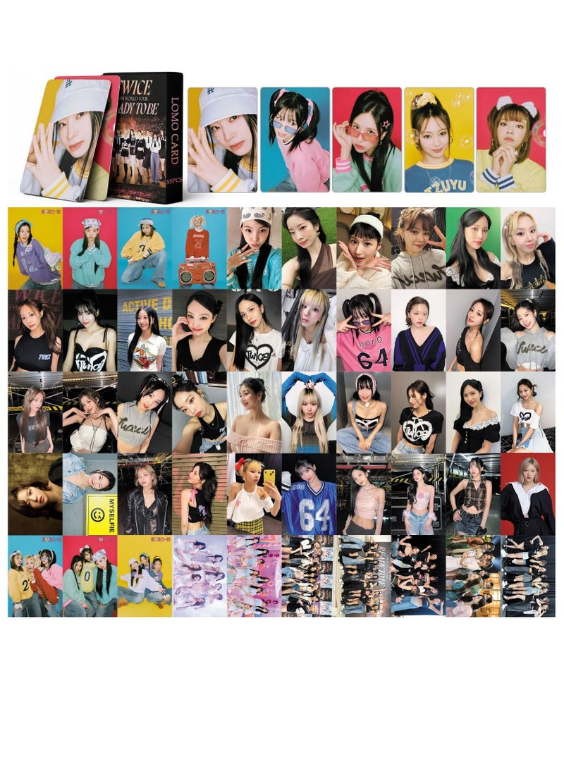 EHOME 55Pcs TWICE World Tour Concert READY TO BE Lomo Card - Image 2