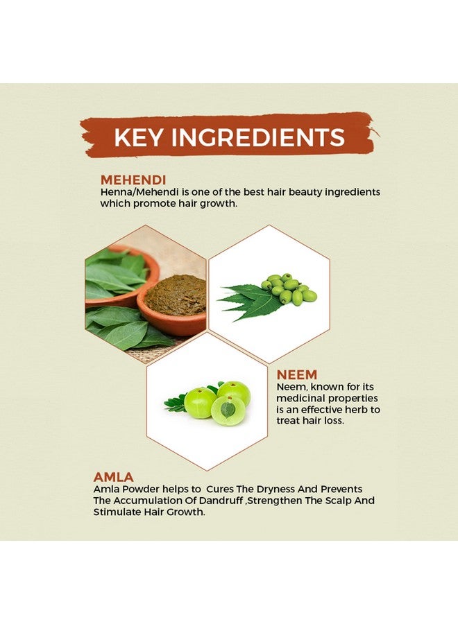 أوشيا عبوة حناء الشعر الأيورفيدية من أوشيا هيربالز، 250 جرام، لون بني - Image 5