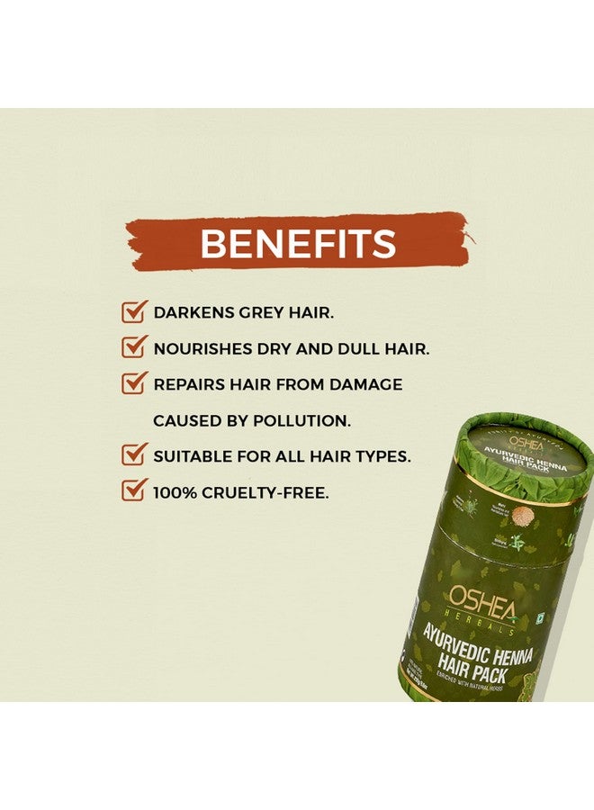 أوشيا عبوة حناء الشعر الأيورفيدية من أوشيا هيربالز، 250 جرام، لون بني - Image 4