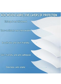 Excefore Disposable Sheet and Pillowcase Set, Hotel, Camping Portable 4 Pcs Double Bed Travel Hygiene Set, Soft, Eco-Friendly, Wash-Free Bedding Set, 1 Quilt Covers, 1 Bed Sheet and 2 Pillow Cases  - Image 4