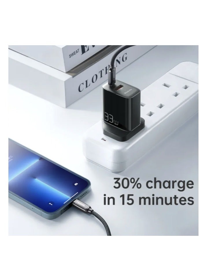 MCDODO GaN PD 33W Fast Charger  PD + QC Super Fast Quick Charging  Dual Output Power Adapter CH-0593 - Image 3