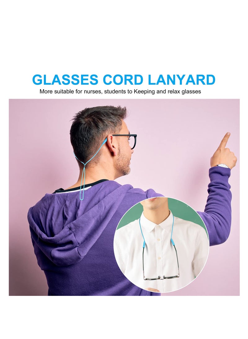 SOLARAE Silicone Glasses Strap Original Holder Adjustable Eye String Sports Band Sun Cord Lanyard for Women Kids Men Pack of 5 - Image 2