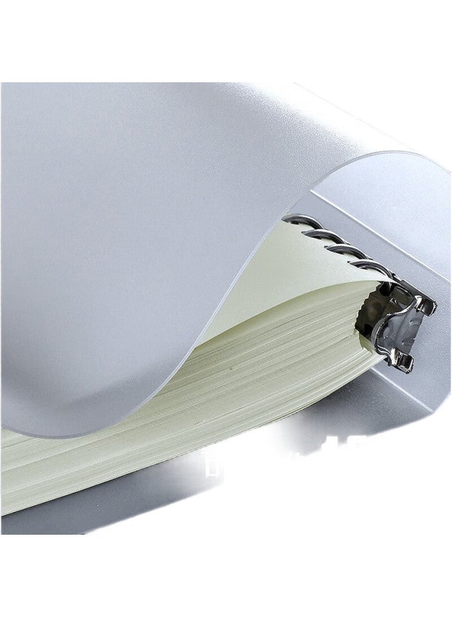 Wengu [Lowest Price Online] Wengu A4/60 Sheets Detachable Iron Clip Loose-Leaf Notebook, 9 Holes, Simple Style, Blank Notebook, Student Stationery, Exam Preparation Large Notebook, Journal, Comfortable To Hold, Blank Style A4-9H - Image 2