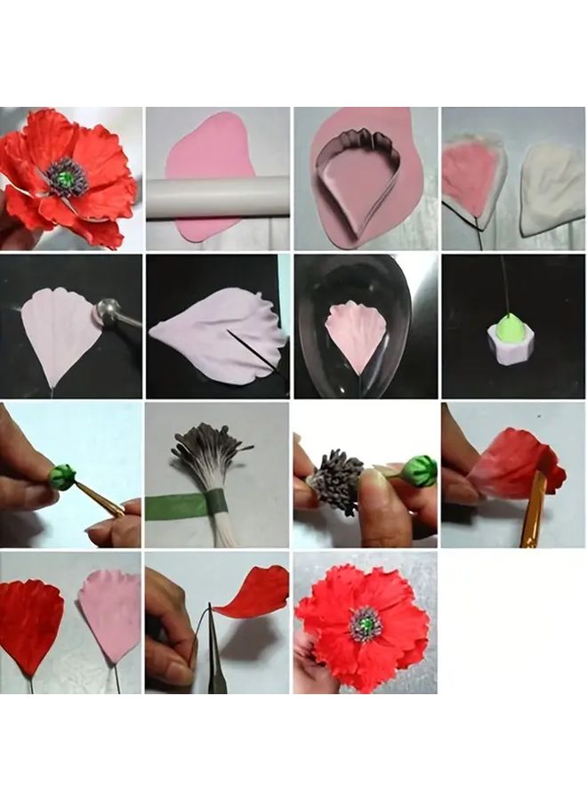 Stainless Steel Flower Cake Molds 3D Fondant Petal Leaf Cutters Baking Decorating Crafting - Image 2
