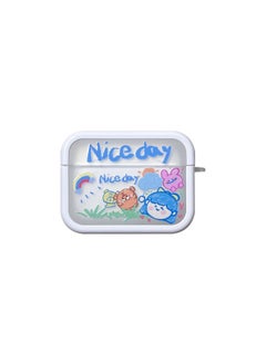 Applicable To AirPods Pro2 Earphone Cover Two-in-one Cartoon Soft Case For Apple1/2/3 Generation Wireless Bluetooth Cross-border-Color:Two-in-one Soft Shell-Graffiti Girl-Model:AirPods 1/2 Generation (protective Cover)