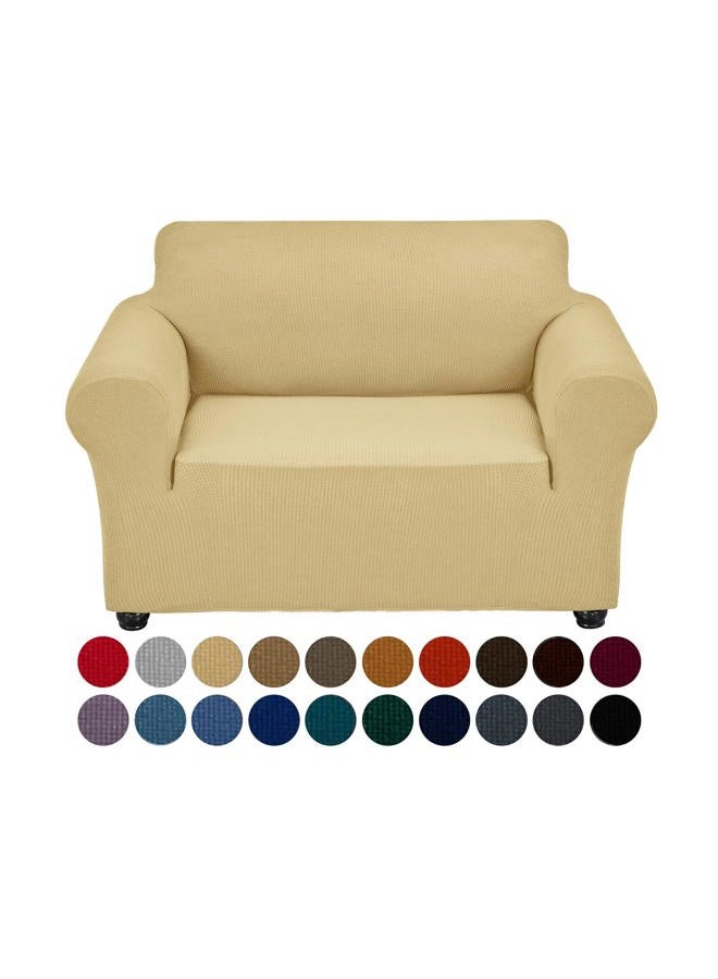 Joccun Stretch Chair Couch Cover,1-Piece Water Repellent Sofa Slipcover Spandex Jacquard Fabric Sofa Covers with Elastic Bottom,Washable Furniture Protector for Dogs,Cats,Kids(Armchair,Champagne) - Image 1