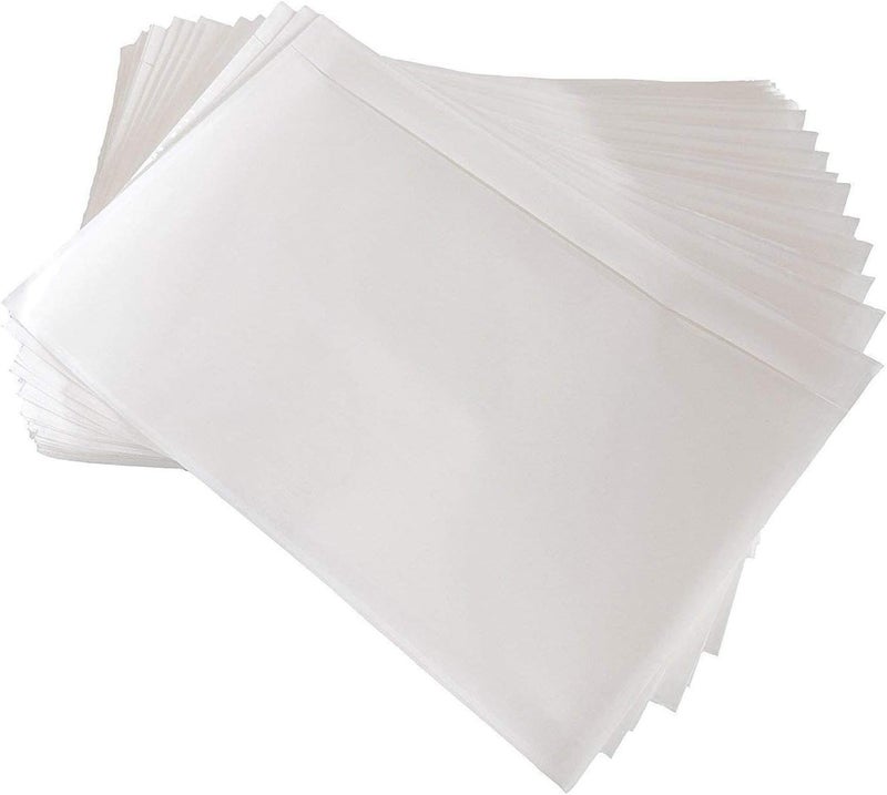 RBHK 7.5" x 5.5" Clear Plastic Adhesive Packing List Mailing/Shipping Envelope Pouch (200 Pack) - Image 2