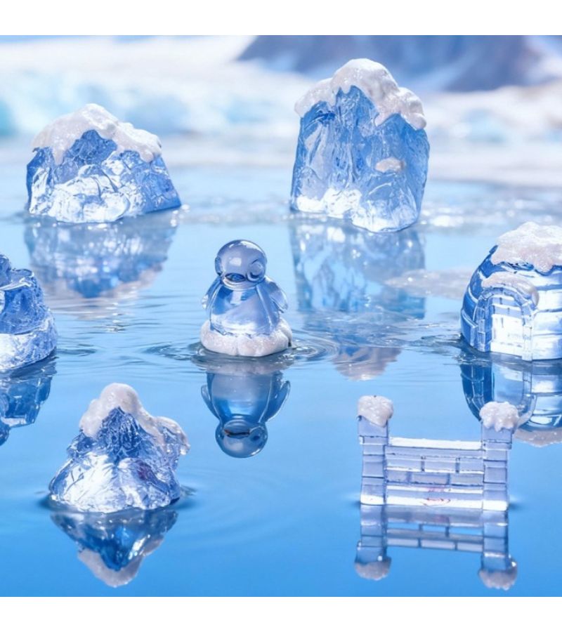 2pcs Igloo Ice Sculpture Railing Creative Micro Landscape Realistic Iceberg Crafts Car Desktop Decor - Image 2