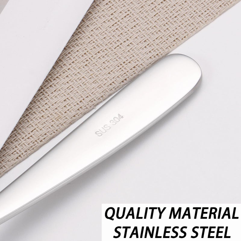 Mafier Large Serving Spoon,9" Serveware Spoons Set,Stainless Steel Catering Serving Utensils for Party Buffet Dinner Banquet Cooking Kitchen Basics,Dishwasher Safe(Silver) - Image 4