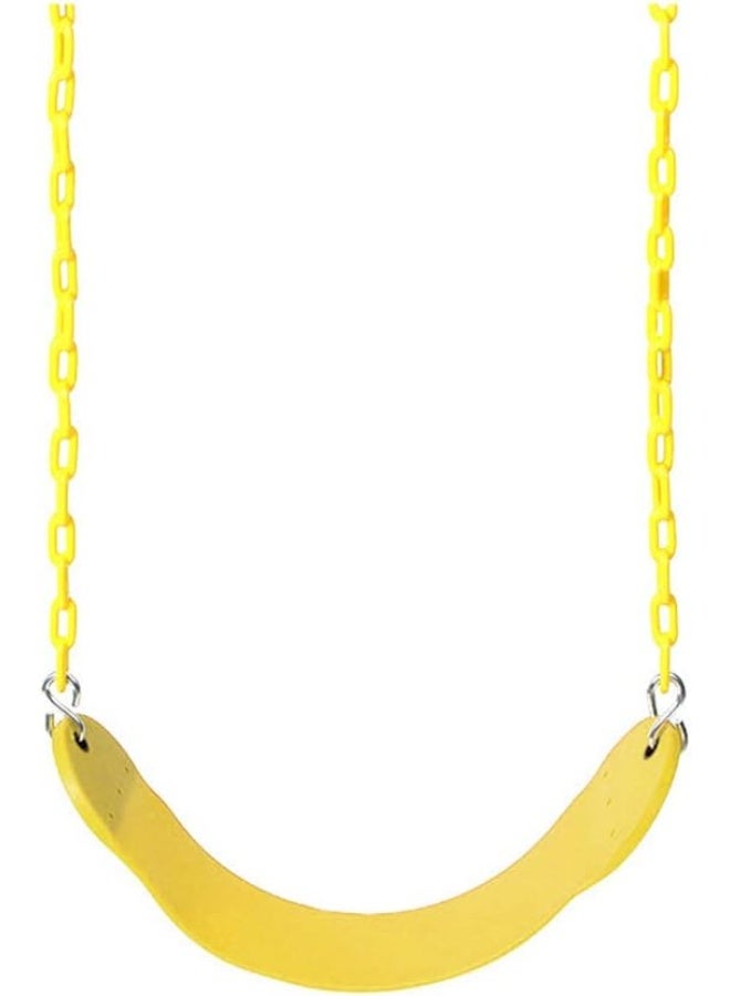 Rainbow Toys RBW TOYS Playground Garden Yard Gym Swing Seat Set with Chains Snap Hooks Kids Toy - Yellow - Image 1