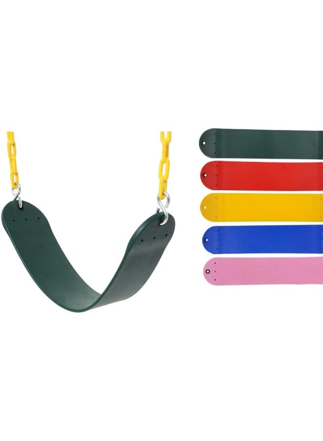 Rainbow Toys RBW TOYS Playground Garden Yard Gym Swing Seat Set with Chains Snap Hooks Kids Toy - Yellow - Image 2