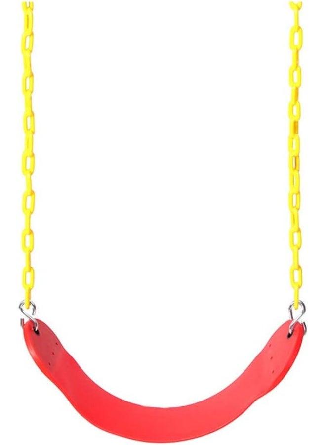 Rainbow Toys RBW TOYS Playground Garden Yard Gym Swing Seat Set with Chains Snap Hooks Kids Toy - Yellow - Image 3