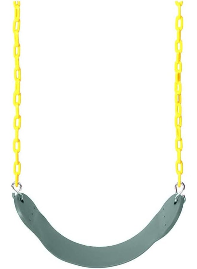 Rainbow Toys RBW TOYS Playground Garden Yard Gym Swing Seat Set with Chains Snap Hooks Kids Toy - Yellow - Image 5