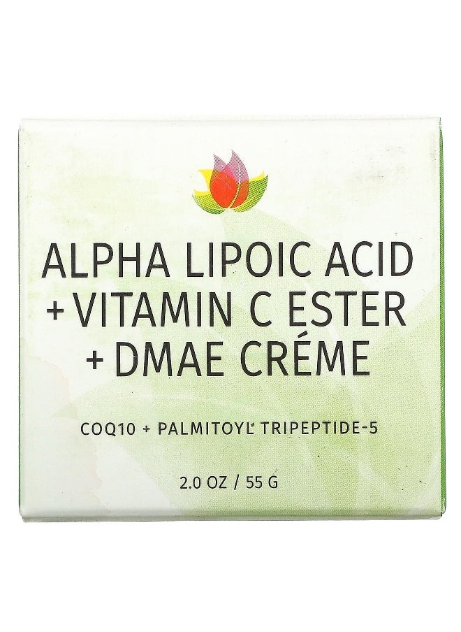 Reviva Labs Reviva Labs, Alpha Lipoic Acid, Vitamin C Ester & DMAE Cream, 2 oz (55 g)  - Image 2