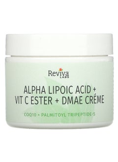 Reviva Labs Reviva Labs, Alpha Lipoic Acid, Vitamin C Ester & DMAE Cream, 2 oz (55 g)  - Image 1