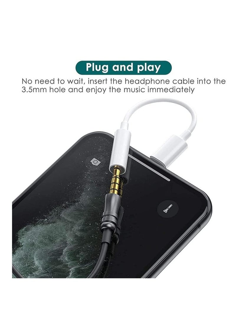 ECVV محول مقبس سماعة الرأس ECVV متوافق مع iPhone Lightning إلى محول صوت 3.5 مم لجميع أجهزة iPhone وiOS - Image 5