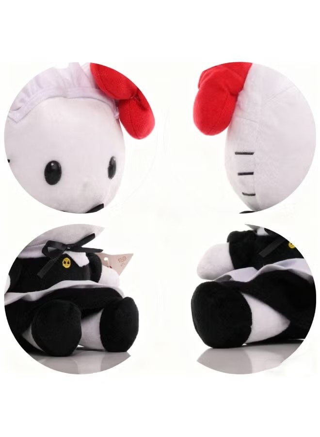 Adorable Doll Cat Plush Toy in Black Clothes - 26cm, A Perfect Birthday Gift for Girls and Ideal Bedroom and Living Room Decorative Doll
