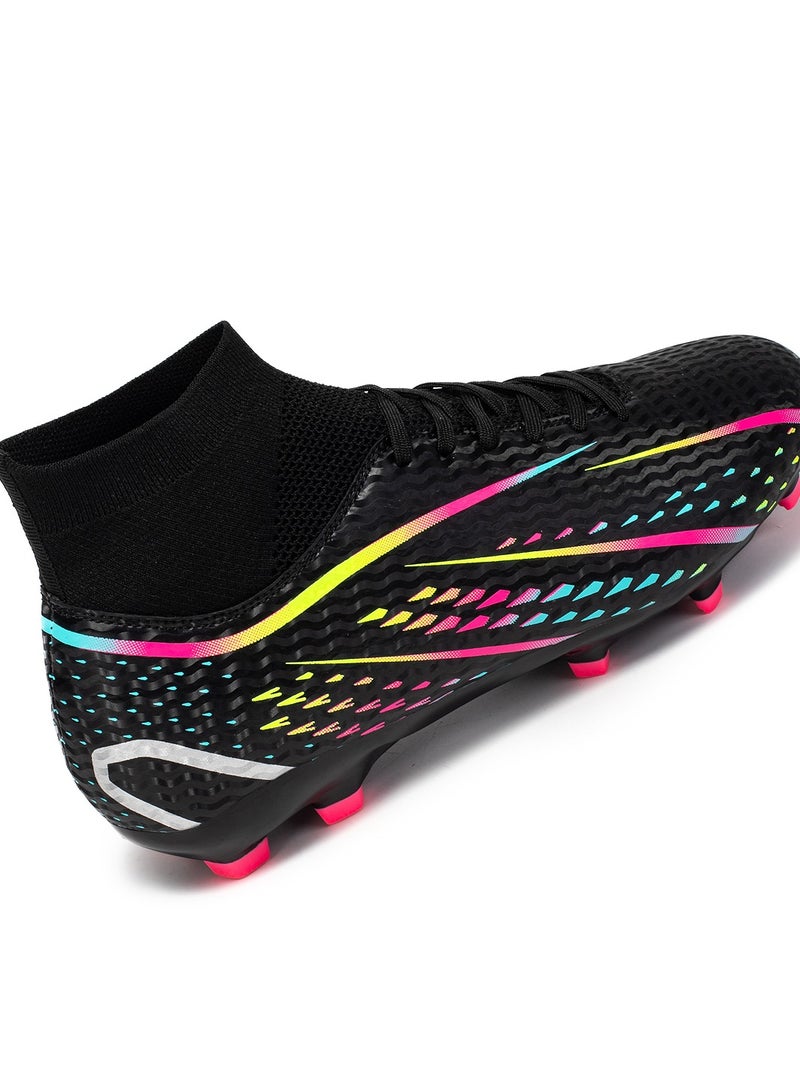 Men Kids Fashion Soccer Shoes Cleats Team Sports Training TF/FG Turf Firm Comfort High-top Football Shoes Outdoor - Image 5