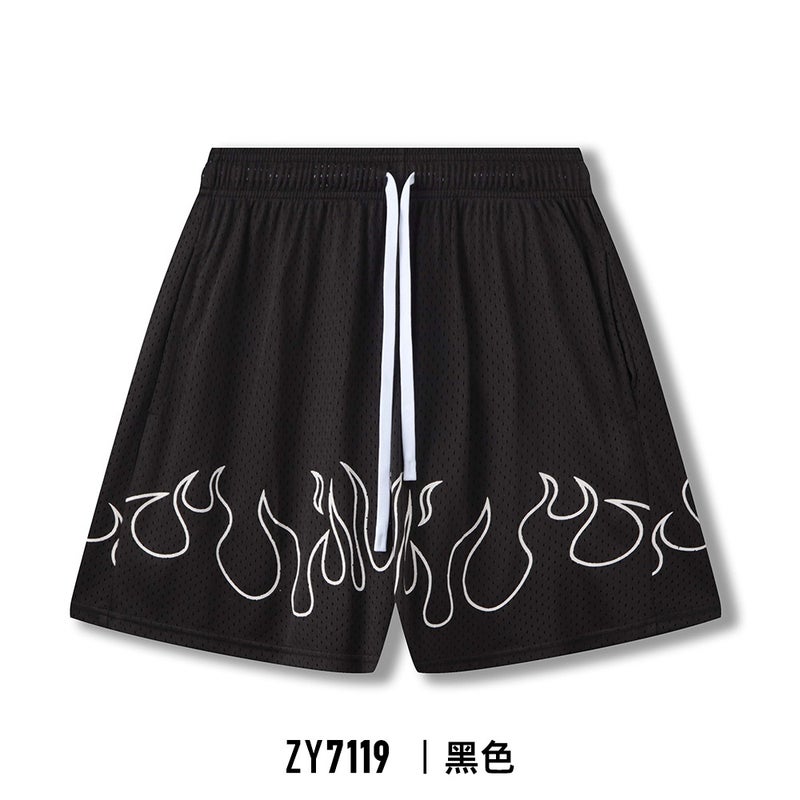 American Basketball Shorts Boys Summer Loose But Knee Sports Quick-Drying Single-Layer Mesh Pants Running Fitness Ball Pants - Image 1