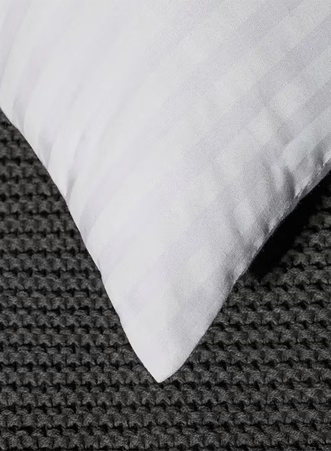 Brides 3- White cotton bed pillow for sleeping, 50x75 cm - white  - Image 3