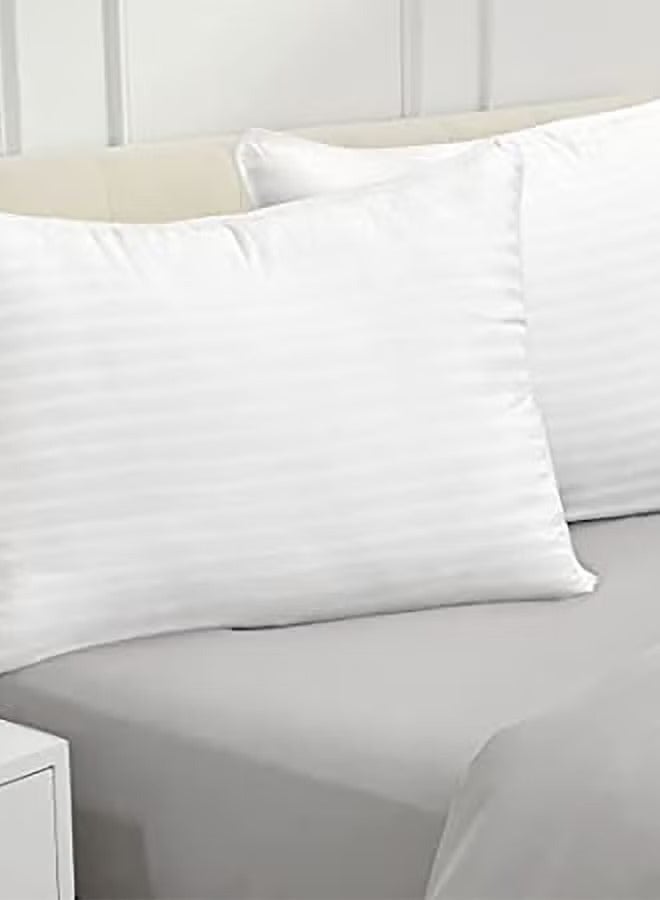 Brides 3- White cotton bed pillow for sleeping, 50x75 cm - white  - Image 4