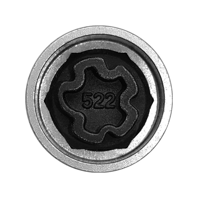 Anti-theft Screw Socket Wrench Silver 522 Custom-matched Security Design - Unique Locking Pattern Screw Socket Wrench for Car Wheel Security Maintenance - Image 1