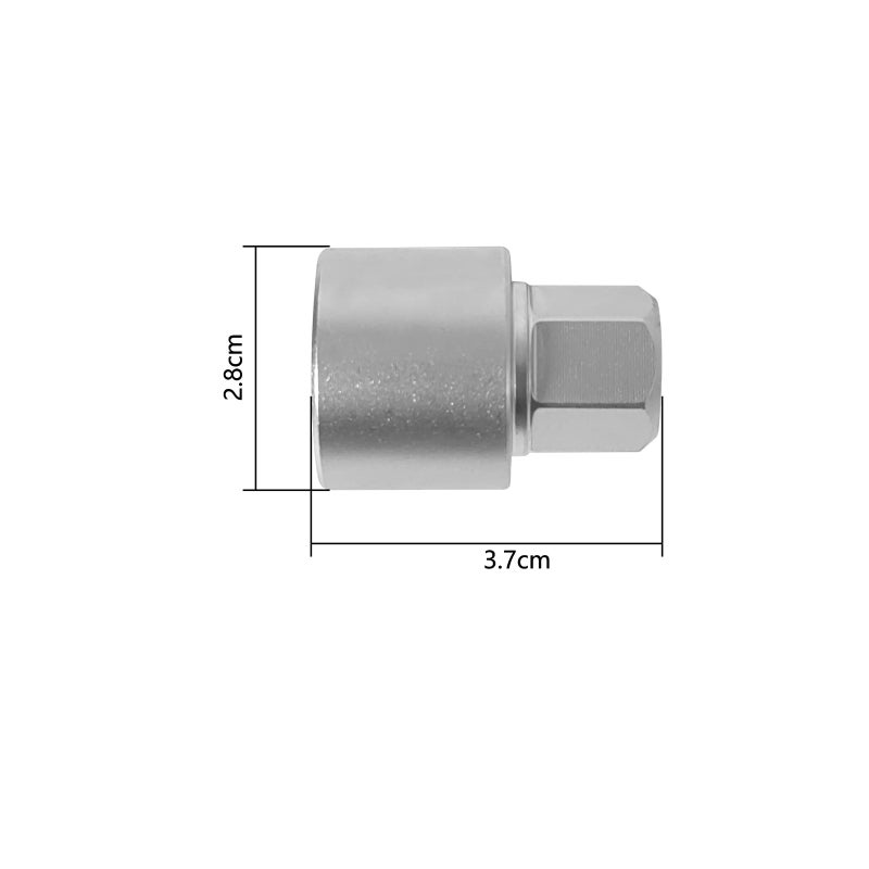 Anti-theft Screw Socket Wrench Silver 522 Custom-matched Security Design - Unique Locking Pattern Screw Socket Wrench for Car Wheel Security Maintenance - Image 4
