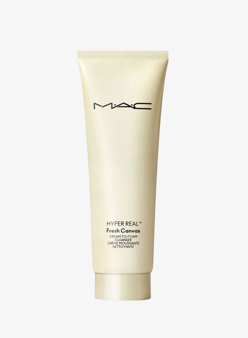 ماك كوزمتيكس منظف كريمي إلى رغوي هايبر ريل فريش كانفاس بحجم 125 مل - Image 1