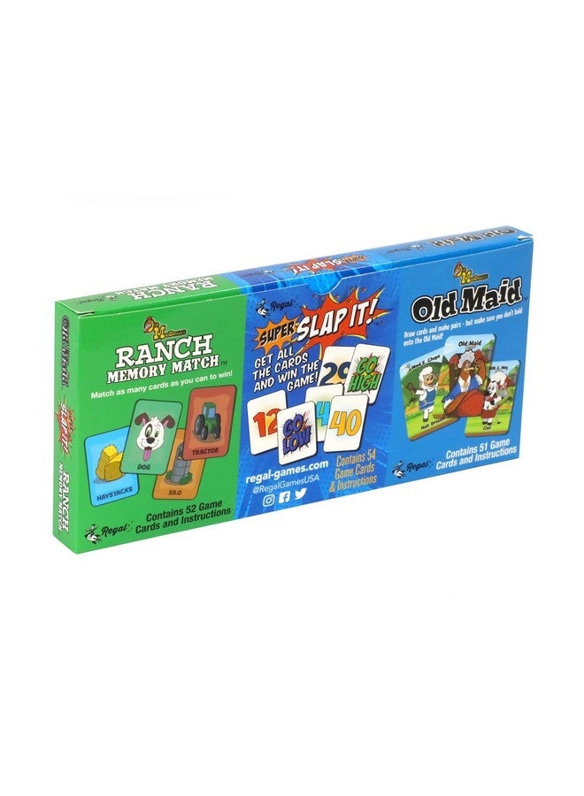 Regal Games Farm Match, Slap It, Old Maid Card Games for Kids Ages 4 5 6 7 8+ | Family Fun Playing Card Set (160 Game Cards, 3 Pack) - Image 3