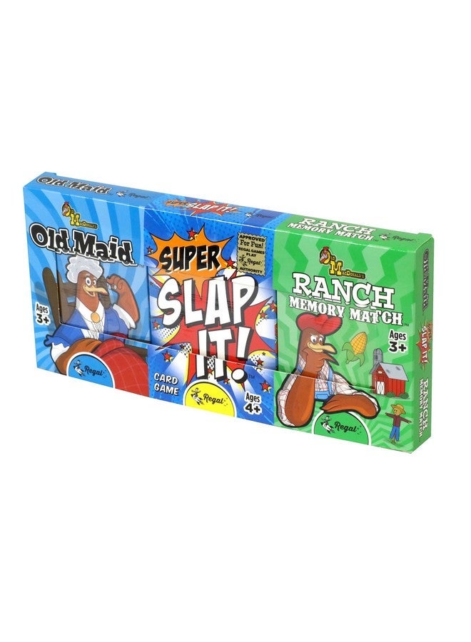 Regal Games Farm Match, Slap It, Old Maid Card Games for Kids Ages 4 5 6 7 8+ | Family Fun Playing Card Set (160 Game Cards, 3 Pack) - Image 2