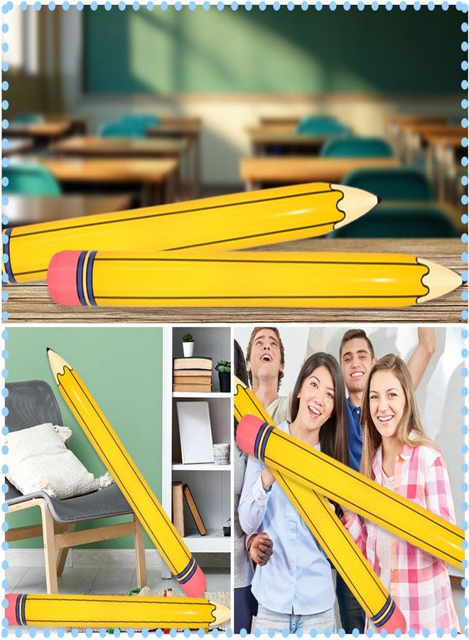 Denylo pro 44 Inch Giant Inflatable Pencils Balloon Back to School Dimensional Pencils Balloon Graduation Party Decoration for Back to School Classroom Garden Room Birthday Party Decorations - Image 4
