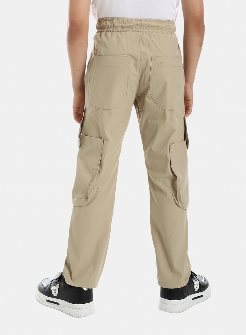 Andora Cargo Pants With Pockets - Beige - Image 5
