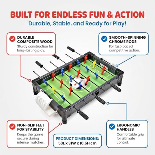 Rowan Indoor Football Table Game (Black) - Image 5